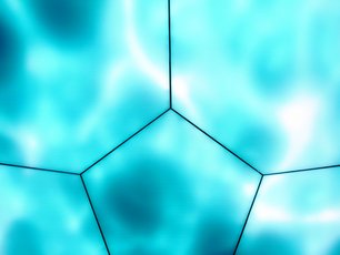 Videofähige Lichtdecke in Freiform